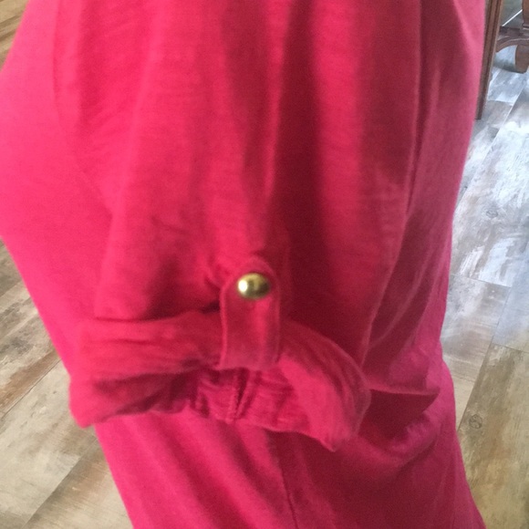 Chico’s Ultimate Tee In Fuchsia size small - Picture 3 of 7